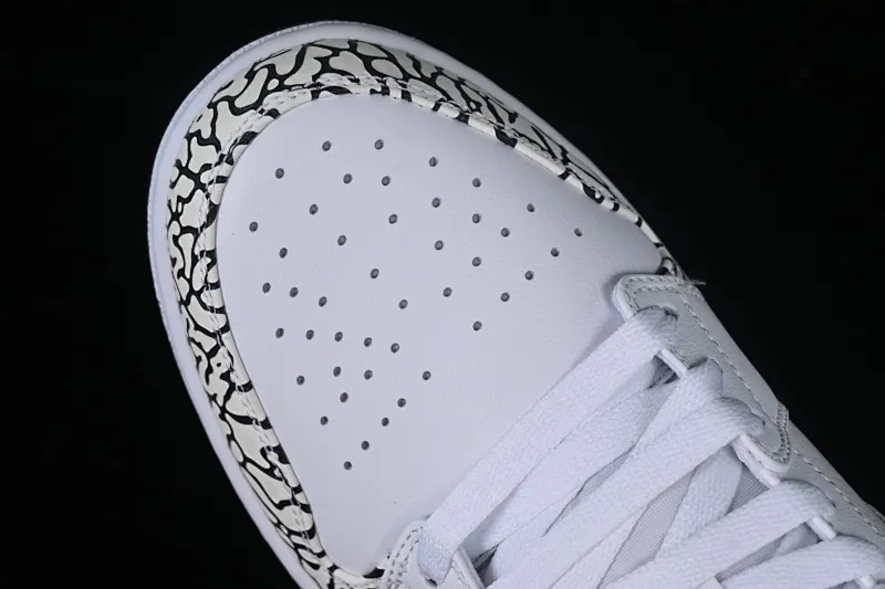 All categories Air Jordan Jordan series basketball shoes Air Jordan 1 Low Air Jordan 1 Low AJ1 Joe 1 white burst pattern low-top cultural casual sneakers 338145-162